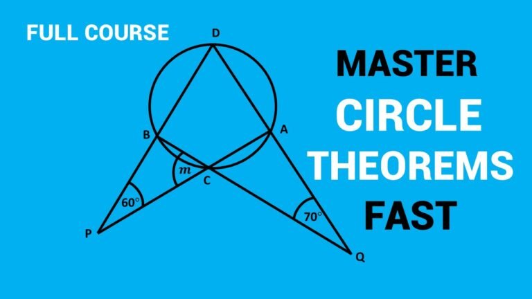 Circle Theorems Complete Course